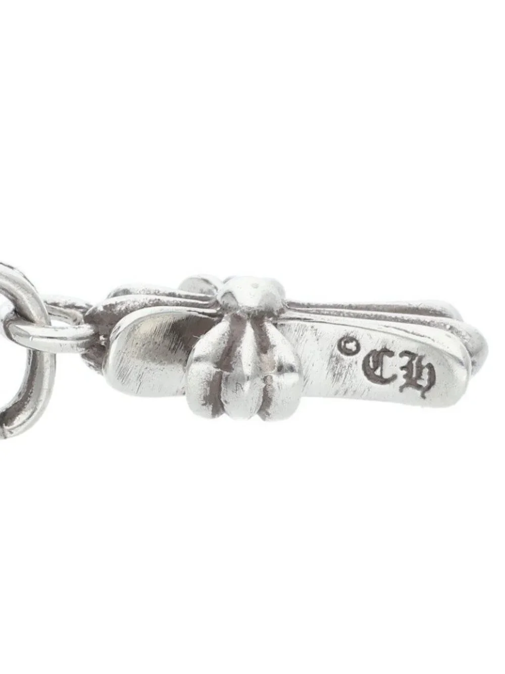 Chrome Hearts Bby Pprchn Baby Fat Drop Silver Earrings